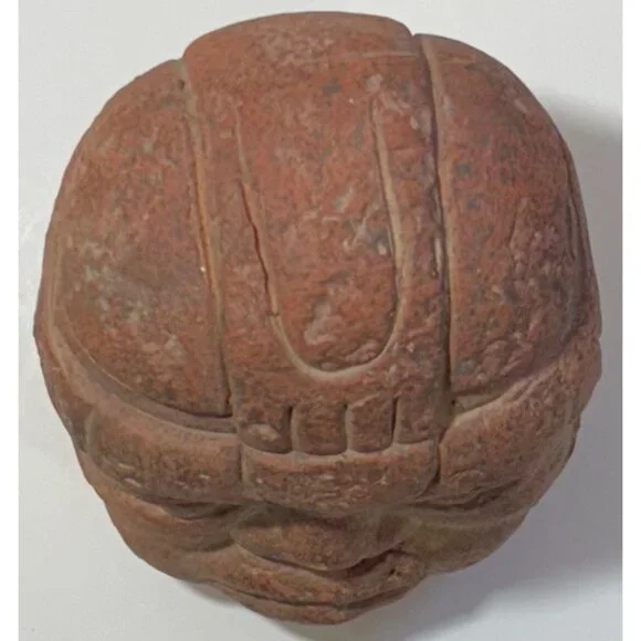 Vintage Mesoamerican Clay Head Mexico Central American Aztec Olmec